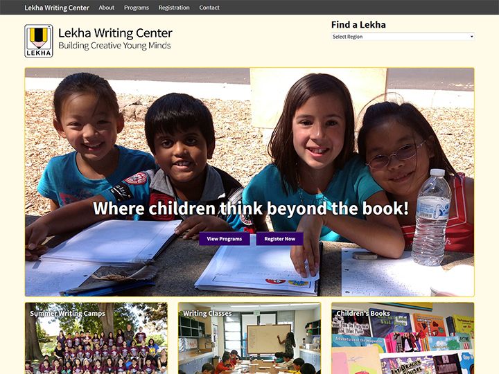 Lekha Writing Center website project page