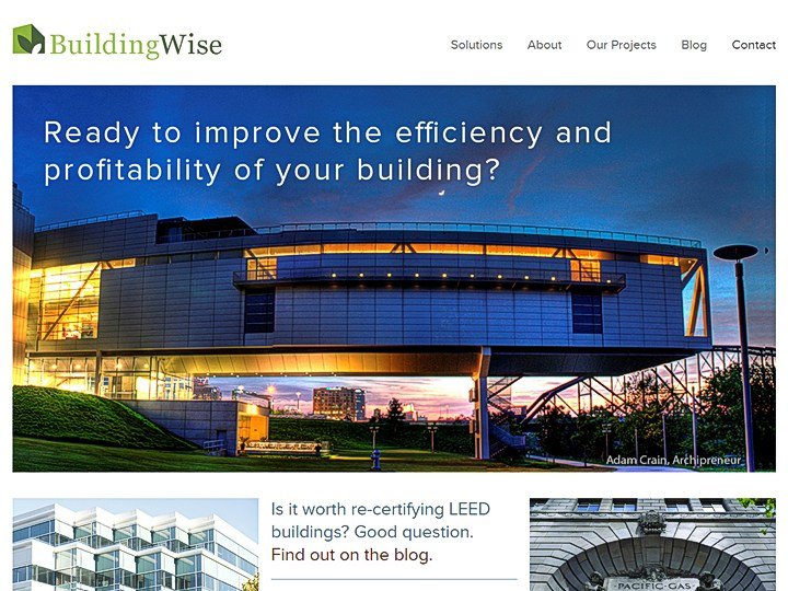 BuildlingWise website project page