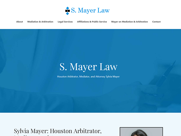 Link to S. Mayer Law website project page